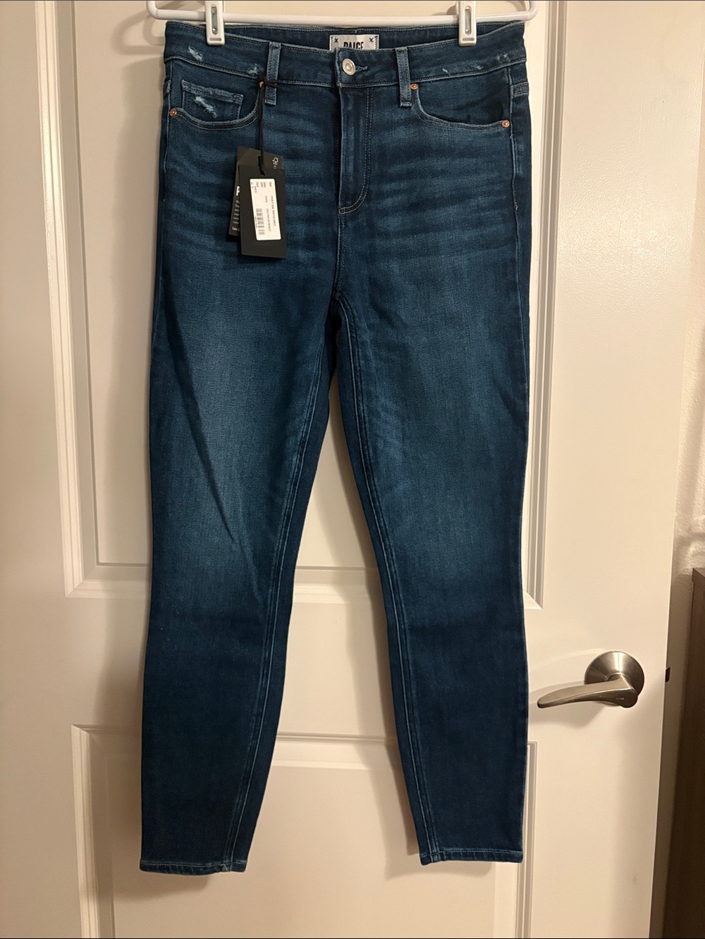 PAIGE Hoxton Ankle Dark Indigo High-Rise Skinny Jeans Size 29 - Accepting Offers